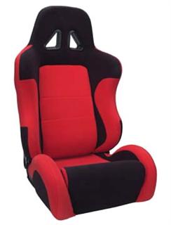 APC Super Race Seat with Sliders - Red on Black