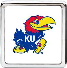 Collegiate Die Cast Chrome Hitch Cover (Kansas)