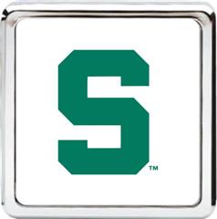 Collegiate Die Cast Chrome Hitch Cover (Michigan State)