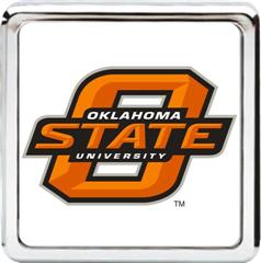 Collegiate Die Cast Chrome Hitch Cover (Oklahoma State)