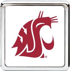 Collegiate Die Cast Chrome Hitch Cover (Washington State Cougars