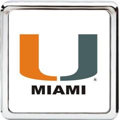 Collegiate Die Cast Chrome Hitch Cover (Miami)