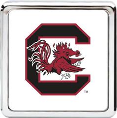 Collegiate Die Cast Chrome Hitch Cover (South Carolina Gamecocks