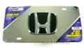 Stainless Steel 3D Logo License Plate - Honda
