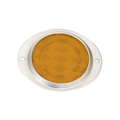 Oval Reflector With Aluminum Housing, Amber