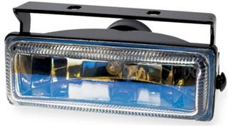 Pilot 4-5/8" x 1-3/4" Rectangular Fog Light Kit, Blue