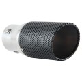 Bully Single Exhaust Tip Stainless Steel with Black Powder Mesh