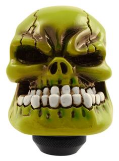 Manual Shift Knob, Green Skull Man