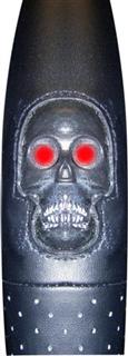 LED Skull Eyes Steering Wheel Cover, Red