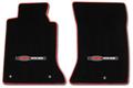 C5 Front Mats (Pair) - Black with Z06 Logo & Red Trim